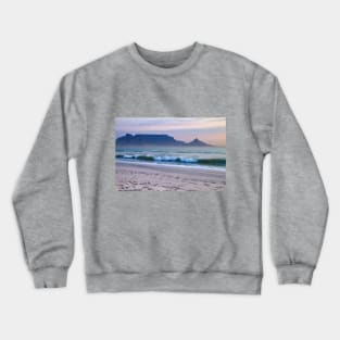 Table Mountain Beach View, Cape Town, South Africa Crewneck Sweatshirt